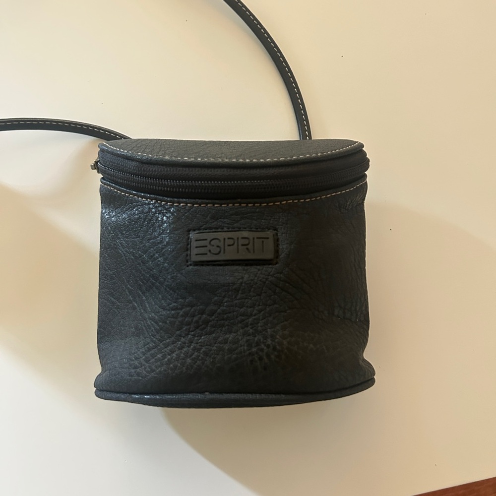 VINTAGE ESPRIT Black Textured Crossbody Bag!!